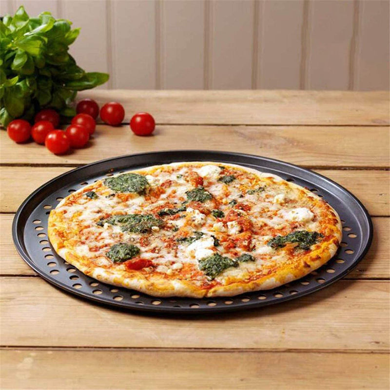 2Pc 32cm Nonstick Pizza Pan & Cutter Set