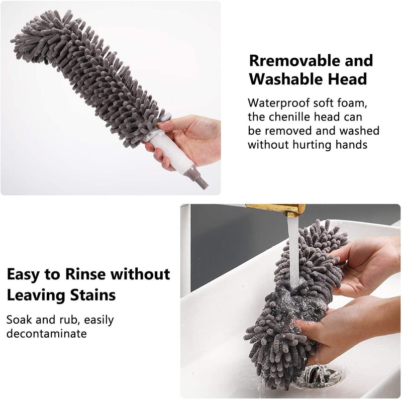 Bendable Microfiber Chenille Duster Set