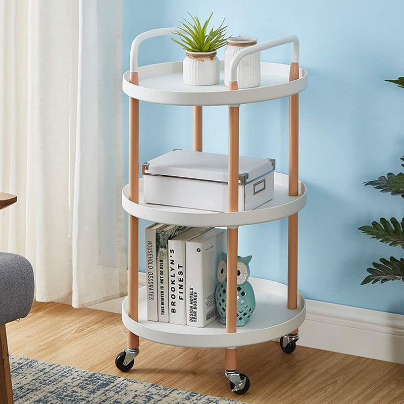 3 Tier Rolling Cart Storage Trolley