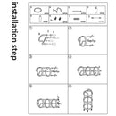 3 Tier Rolling Cart Storage Trolley