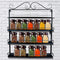 4-Tier Mounted Iron Wire Herb Spice Rack