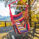 Hammock Hanging Rope Chair with 2 Pillows