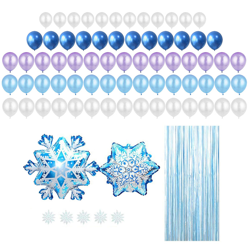 68Pcs Snowflake Balloon Party D??cor Pack