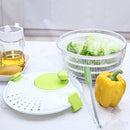 Salad Spinner Bowl Colander & 3in1 Tong Set