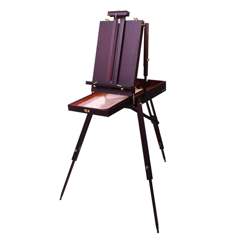 Wooden Adjustable Sketch Box Tripod Easel