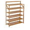 Foldable Bamboo 6 Tier Shoe Rack