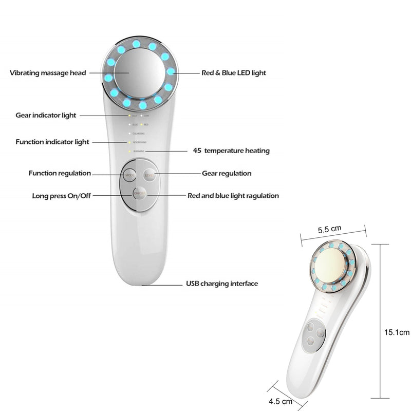 7 in 1 Facial Massager Skin Therapy Device (Clearing Item)