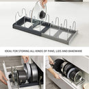 Adjustable Organizer Rack For Pans & Pot Lids