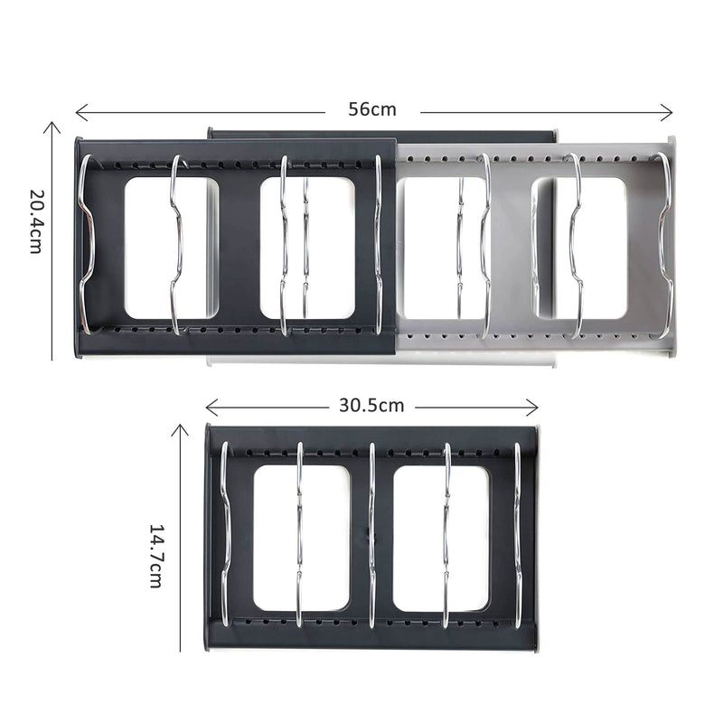 Adjustable Organizer Rack For Pans & Pot Lids