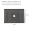 PU Leather Case Hard Shell for Macbook Pro 13inch