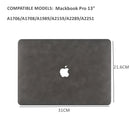 PU Leather Case Hard Shell for Macbook Pro 13inch