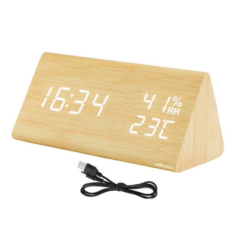 Digital LED Wooden Alarm Clock (Clearing Item)