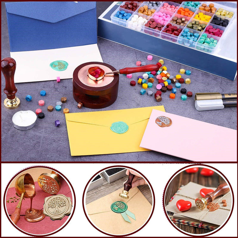 Sealing Wax and Stamp Kit - 620Pcs