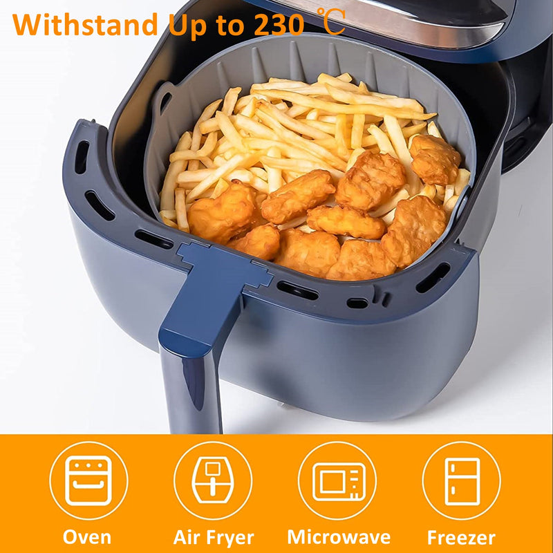 Silicone Air Fryer Pot Basket - 7.5Inch