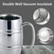 Double Wall Stainless Steel Beer Mug - 2Pcs Set