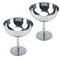 2PCs Stainless Steel Dessert Cup Ice Cream Bowl