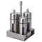 Acrylic Stainless Steel Cruet Condiment Server Set