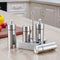 Acrylic Stainless Steel Cruet Condiment Server Set