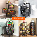 4 Tier Rotatable Mobile Metal Storage Rack