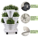 3 Tier Stackable Flower Pot Garden Planter Set