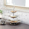 3 Tier Stainless Steel Cupcake Stand Fruit Plate