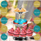 3 Tier Stainless Steel Cupcake Stand Fruit Plate