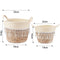 Woven Decorative Flower Plant Basket Set - 2 Piece