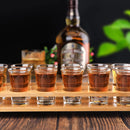 12pcs Shot Glass with Bamboo Holder Set