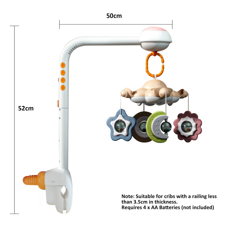 Baby Crib Rattle with Projection Light