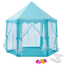 Kids Playing Castle Tent Playhouse with LED Light String