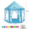 Kids Playing Castle Tent Playhouse with LED Light String