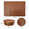 PU Leather Dual Tone 6 Placemats & 6 Coasters Set