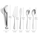 5PCs Serving Spoon Tongs Utensils Set