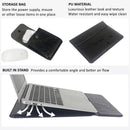 13Inch PU Leather Laptop Sleeve with Stand Set