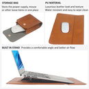 13Inch PU Leather Laptop Sleeve with Stand Set