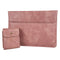 13Inch PU Leather Laptop Sleeve with Stand Set