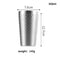 2PCs Stainless Steel Double Wall Tumbler Cup