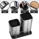 3 In 1 Kitchen Knife Block & Utensil Storage Holder