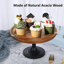 Wooden Cake Stand Dessert Display Pedestal