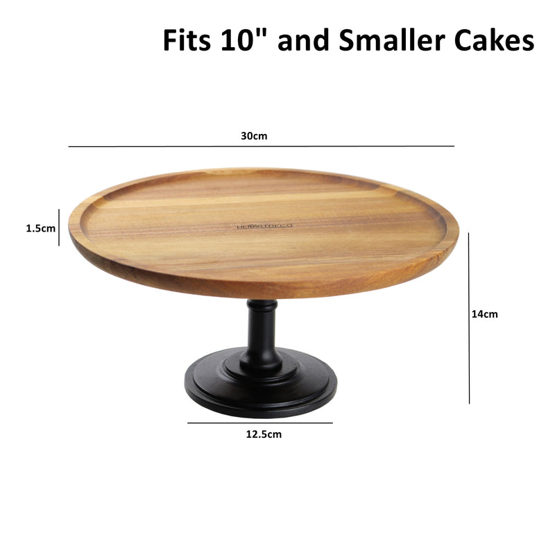 Wooden Cake Stand Dessert Display Pedestal