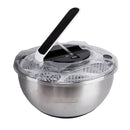 Stainless Steel Salad Bowl Spinner Colander 3.5L