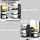 Adjustable Metal Pot Pan Organizer Rack