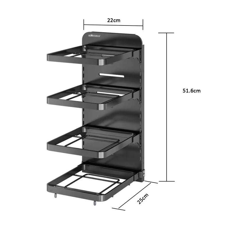 Adjustable Metal Pot Pan Organizer Rack