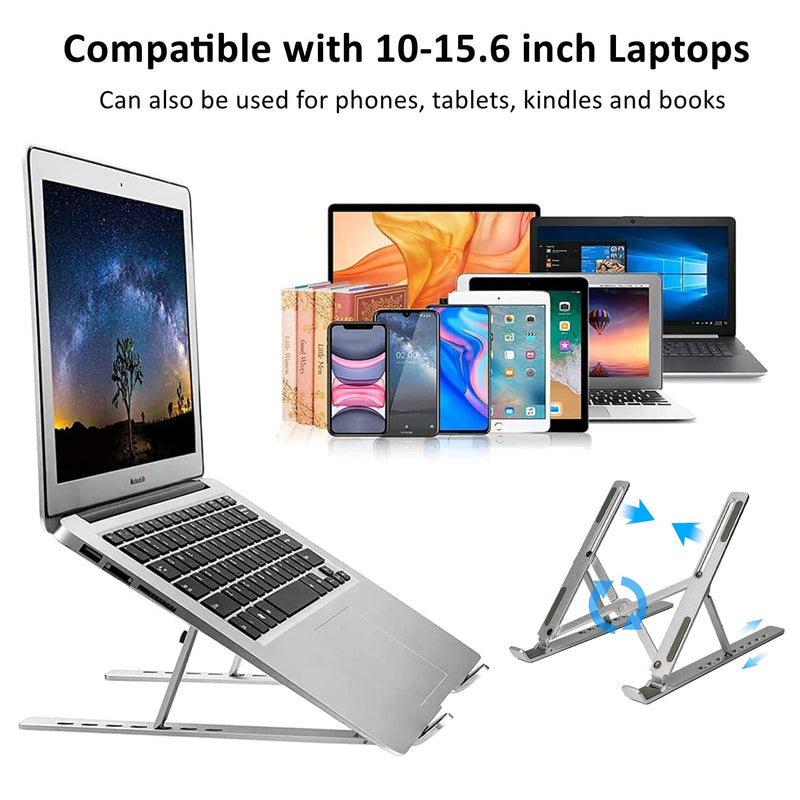 Foldable Adjustable Laptop Riser Stand