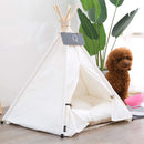 Indoor Pet Dog Cat Tepee Tent With Cushion