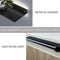 2PCs DIY Metal Floating Shelf with Built-in LED Light