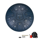 Steel Tongue Drum 12 Inch 15 Notes - Navy Blue