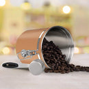 2PCs Stainless Steel Airtight Food Canister Coffee Jars