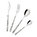 4Pcs Cutlery Silverware Flatware Set - Marble