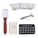 65Pcs DIY Leather Stamping Craft Saddle Making Tool Kit